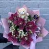 Roze buket orhideja i meda